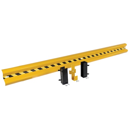 Vestil Guard Rail System - Drop In Rail Yellow GR-H2R-DI-12-YL